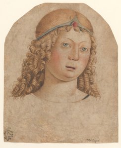 Cabeça de um Jovem com Diadema, final do século XV e início do século XVI. de Cristoforo Caselli
