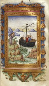 Oenone de luto ao ver Paris com Helen Illustration for The Heroides de Ovid, 1485-1499