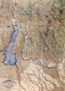 Mapa de Lago Garda e arredores de Cristoforo Sorte