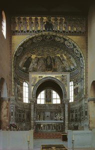 Abside e cibório com mosaicos, c.540
