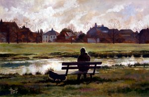 Wimbledon Pond, 2010 (acrílico sobre papel)