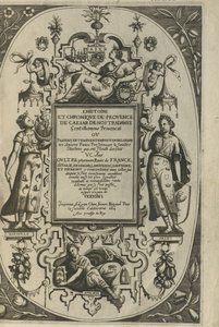 Página de título da História e Crônica de Provence, 1614 de César de Nostredame