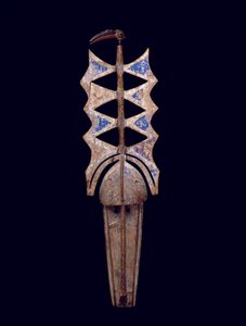 Máscara Nwenka, século 20 (madeira, pigmento e metal) de Culture Bobo