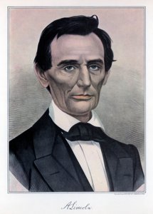 Abraham Lincoln, décimo sexto presidente dos Estados Unidos, século XIX.