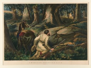 Vida na fronteira americana/ No caminho da guerra de Currier and Ives