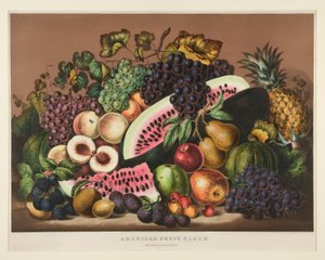 pedaço de fruta americana; Placa 2881 de Currier and Ives