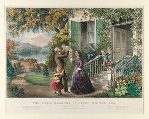 As quatro estações da vida: Idade Média de Currier and Ives