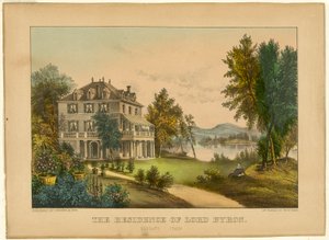 A Residência de Lord Byron de Currier and Ives