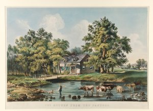 O regresso do pasto de Currier and Ives