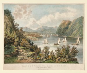 A paisagem do Hudson. Ver, Perto de Currier and Ives
