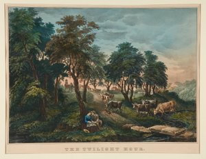 A Hora do Crepúsculo. de Currier and Ives