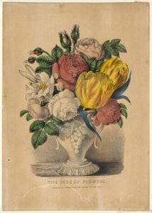 O vaso de flores de Currier and Ives
