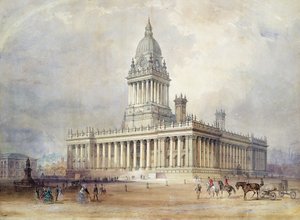 Design para a Câmara Municipal de Leeds de Cuthbert Brodrick