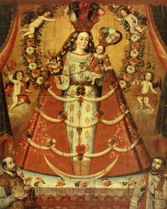 Nossa Senhora do Rosário (óleo) de Cuzco School