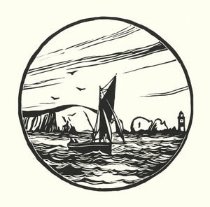 Barcos de pesca e barcaças: Itchen Ferry Boat (xilogravura)