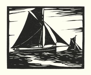 Barcos de pesca e barcaças: Plymouth Long Boomer (xilogravura)