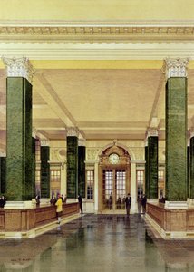 Interior do Midland Bank, Londres de Cyril Farey