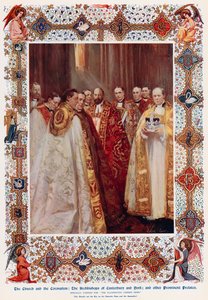 Os Arcebispos de Cantuária e York, e outros Prelados proeminentes (cor litho) de Cyrus (after) Cuneo
