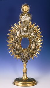 Ostensório barroco (prata com jóias e dourado)
