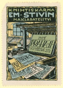 Escritório de impressão e publicação Em Stivin, Praga de Czech School