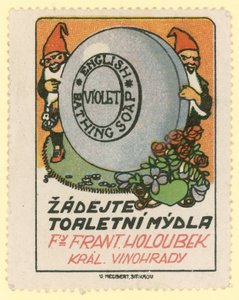 Frantisek Holoubek Violet Inglês sabão de banho de Czech School