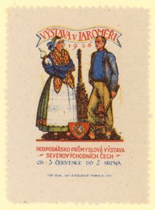 Exposição Econômica e Industrial da Nordeste da Boêmia, Jaromer, Tchecoslováquia, 1926 de Czech School