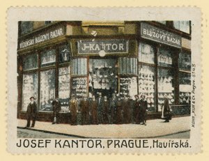 Frente de loja de Josef Kantor, Praga de Czech School