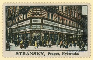 Confeiteiros Stransky, Rua Hybernska, Praga de Czech School