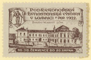 Exposição comercial, Lomnica., Checoslováquia, 1922 de Czech School