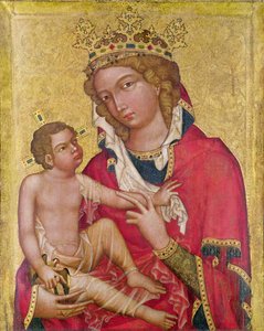 Virgem e Criança, c.1350 (marouflage e tempera no painel)