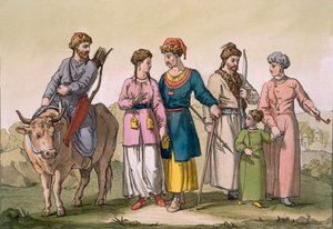 Tártaros Taguri da Crimeia, entre 1820 e 30.
