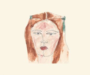 Rapariga (aguarela) de Daisy de Villeneuve