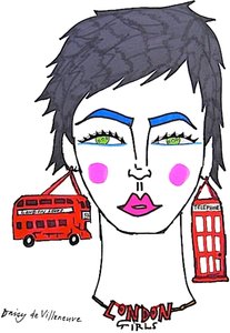London Girls (desenho) de Daisy de Villeneuve