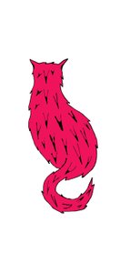 Gato vermelho (caneta de feltro sobre papel) de Daisy de Villeneuve