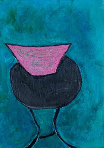 Figura abstrata em rosa de Dale Hefer & Family