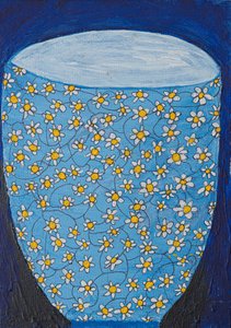 Vaso Blue Daisy de Dale Hefer & Family