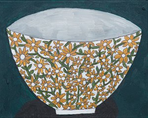 Taça com motivos florais vibrantes de Dale Hefer & Family