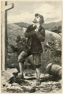 Cristão antes da cruz "do progresso do peregrino deste mundo, àquele que está vindo" por John Bunyan