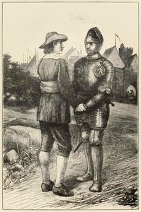 Esperançoso e cristão dos peregrinos progride deste mundo, ao que está por vir John Bunyan (1628-1688) ilustração de Thomas Dalziel (1823-1906) Esperançoso da cidade de Vanity une-se a C de Dalziel Brothers