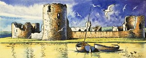 Castelo de Flint, com vista para o rio Dee de Dan Escott