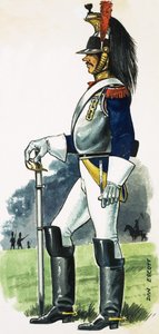 couraça montada francesa do Exército Imperial de França de Dan Escott