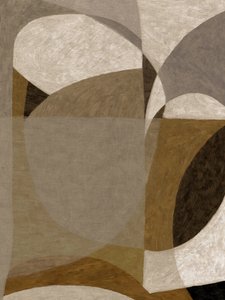 Formas abstratas com tons terrosos