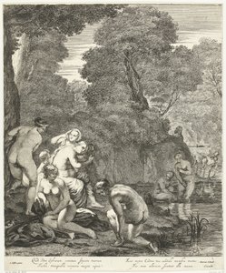 Diana e suas ninfas descobertas por Acteon de Dancker Danckerts