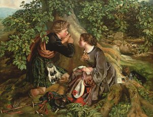 Amantes escoceses,1863 de Daniel Maclise