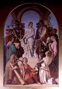 O Espírito de Cavalaria (óleo sobre tela) de Daniel Maclise