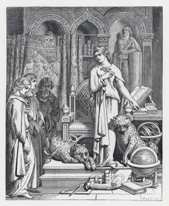 Ilustração para o poema de Tennyson, A Princesa (gravura) de Daniel (after) Maclise