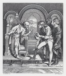 Ilustração para o poema de Tennyson, A Princesa (gravura)