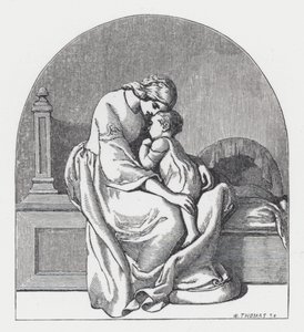 Ilustração para o poema de Tennyson, A Princesa (gravura) de Daniel (after) Maclise