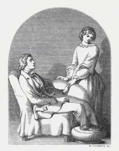Ilustração para o poema de Tennyson, A Princesa (gravura) de Daniel (after) Maclise