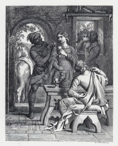 Ilustração para o poema de Tennyson, A Princesa (gravura) de Daniel (after) Maclise